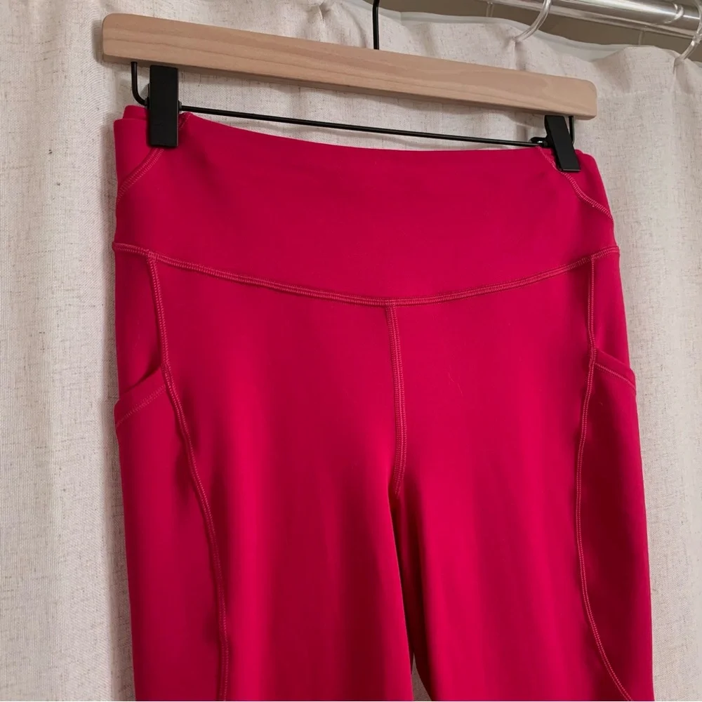 Lululemon’s Fast and Free Thermal 5 Pocket Tight Fuscia Berry Color 27” 6 - Picture 5 of 11